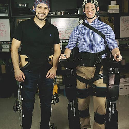 Clinical neurotechnology trial in progress.