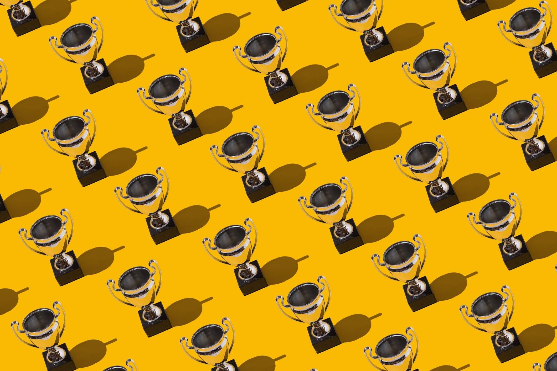 Trophy graphic for the 2025 Houston Innovation Awards finalist announcement